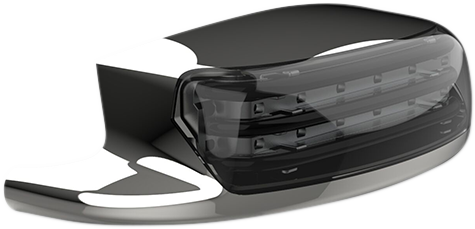 Fender Tip Light - LED - Smoke Lens - Chrome
