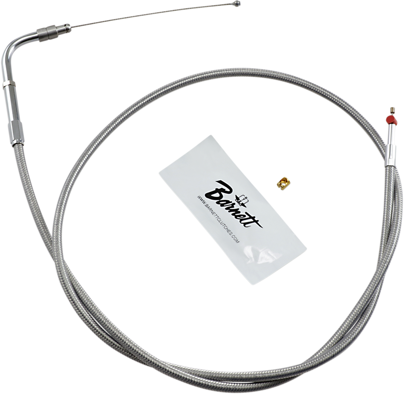 Stainless Steel Throttle Cable - +3" - '02-'07 FLH