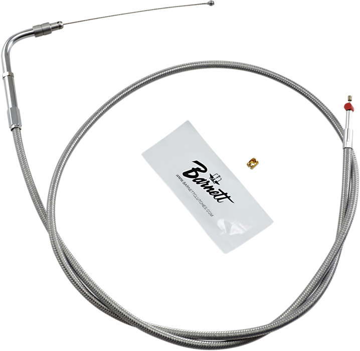 Stainless Steel Throttle Cable - +3" - '02-'07 FLH
