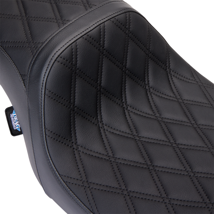 Predator 2-Up Seat - Vinyl - Double Diamond Black Stitch - w/o Backrest - FL '08-'23