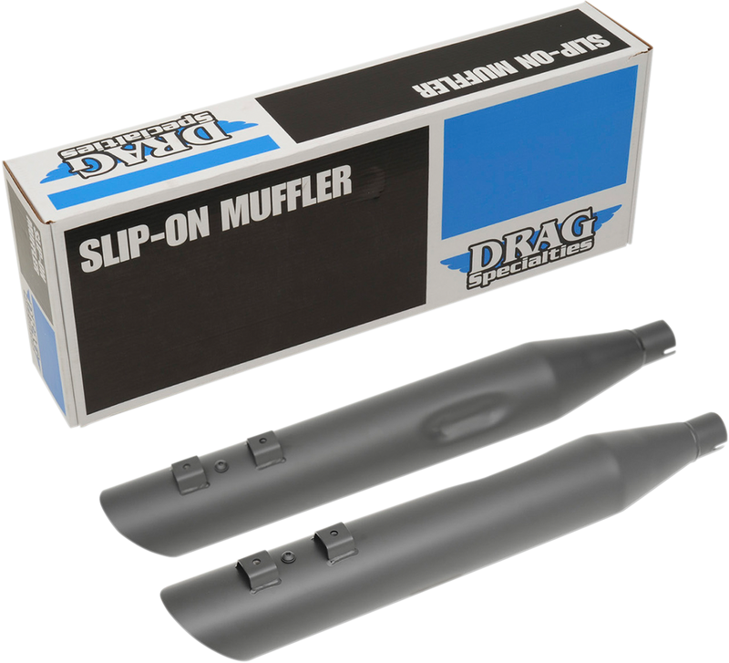 4" Slashdown Slip-On Mufflers - Black