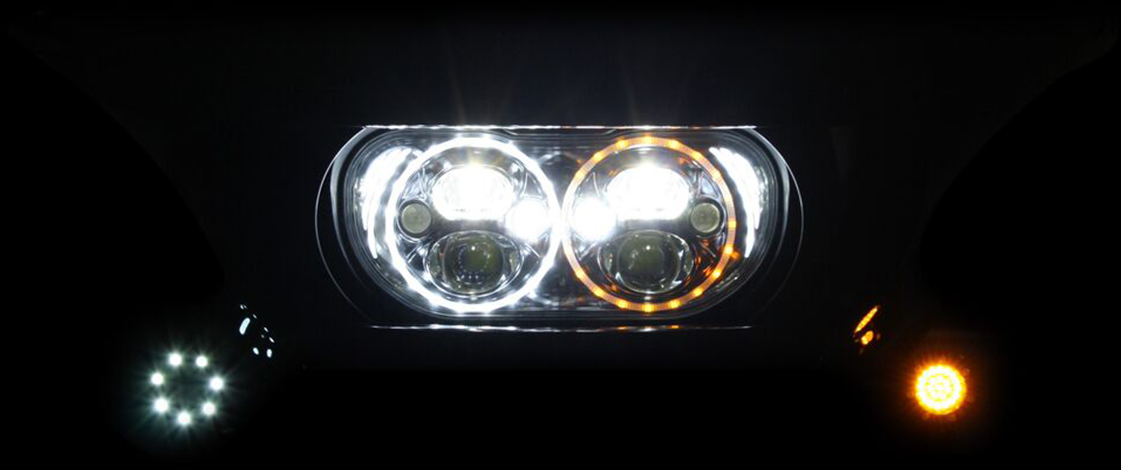 Headlight - Black - FLTR