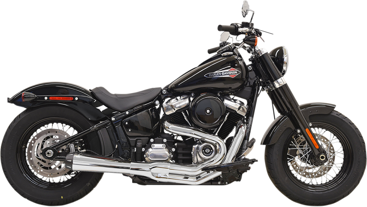BASSANI ROAD RAGE 3 2-1 BLACK FOR 18+ SOFTAIL MODELS