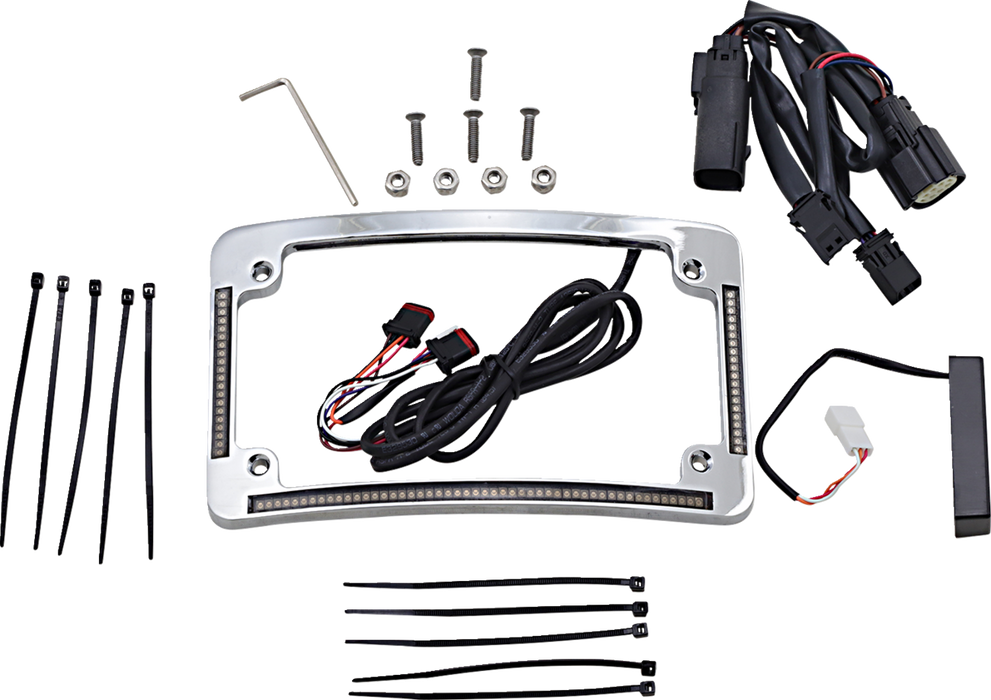 Radius License Plate Frame - Chrome