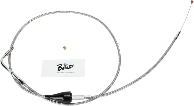 Stainless Steel Idle Cable - +6" - '96-'01 Touring