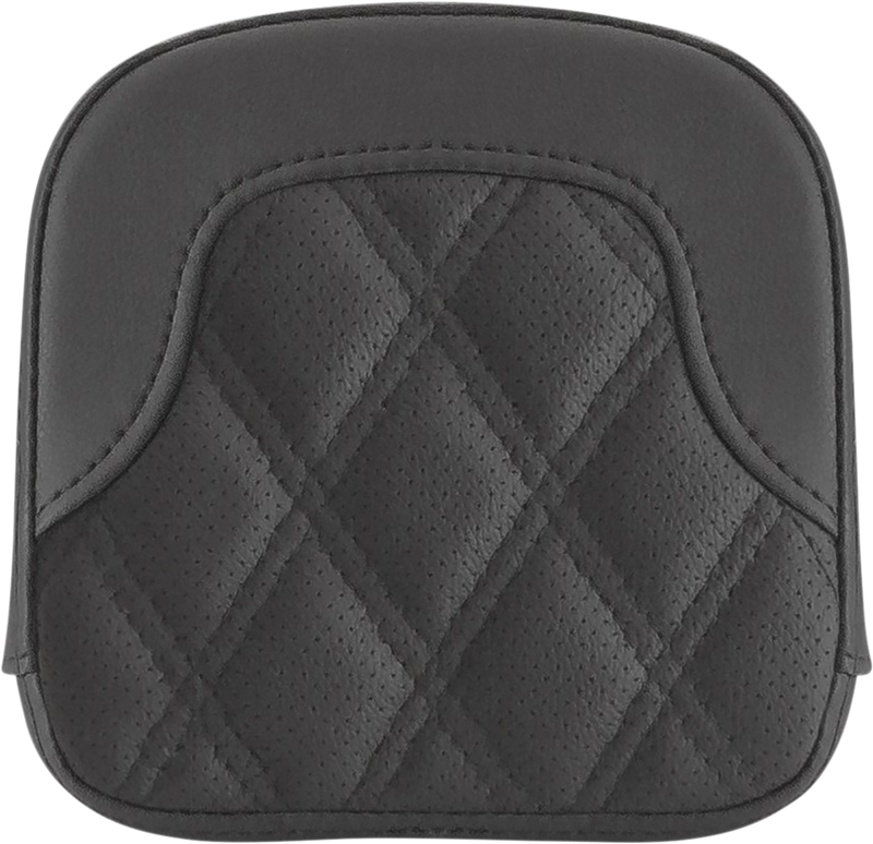 Tall Sissy Bar Pad - RoadSofaâ¢ - Lattice Stitch - Black - FL '99-'23