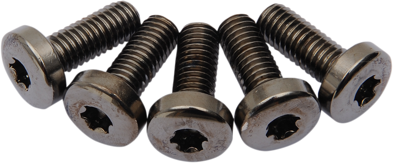 Chrome brake rotor bolts