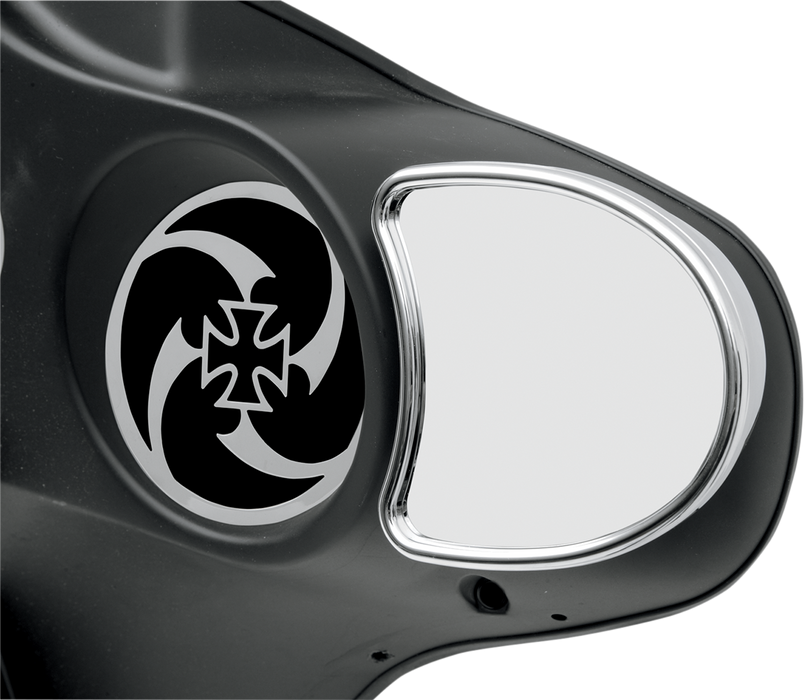 Mirror - Side View without Blind Spot - Half-Moon - Chrome