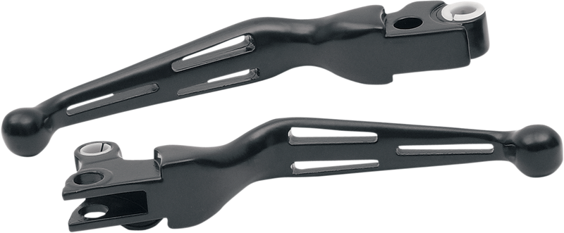 Slotted Wide Blade Lever Set - Black