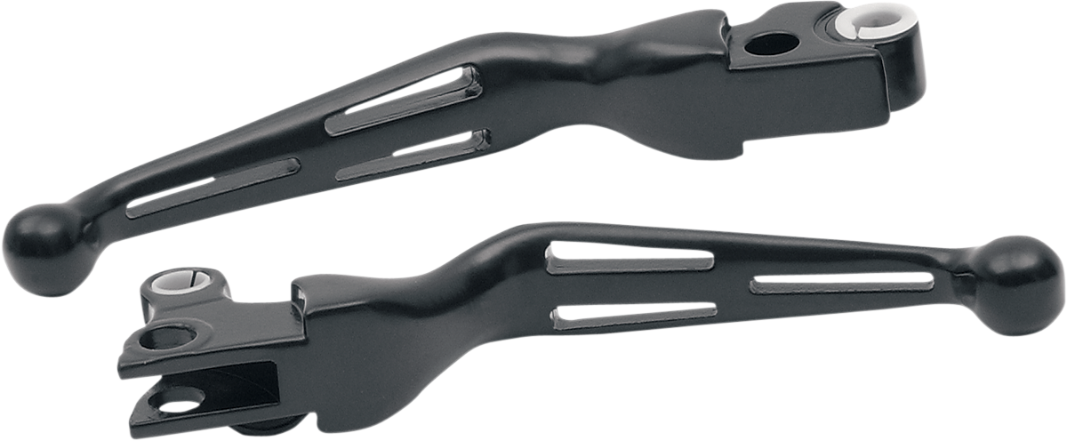 Slotted Wide Blade Lever Set - Black
