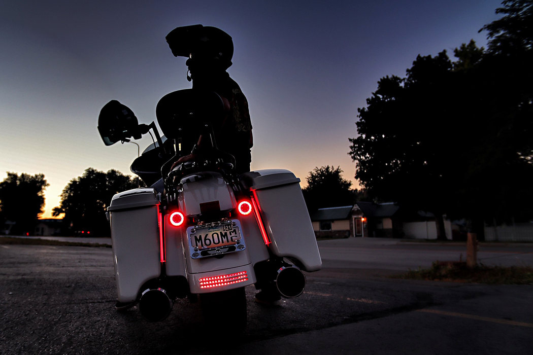 CUSTOM DYNAMICS PROBEAM RED LED TURN SIGNALS WITH RED LENSES
