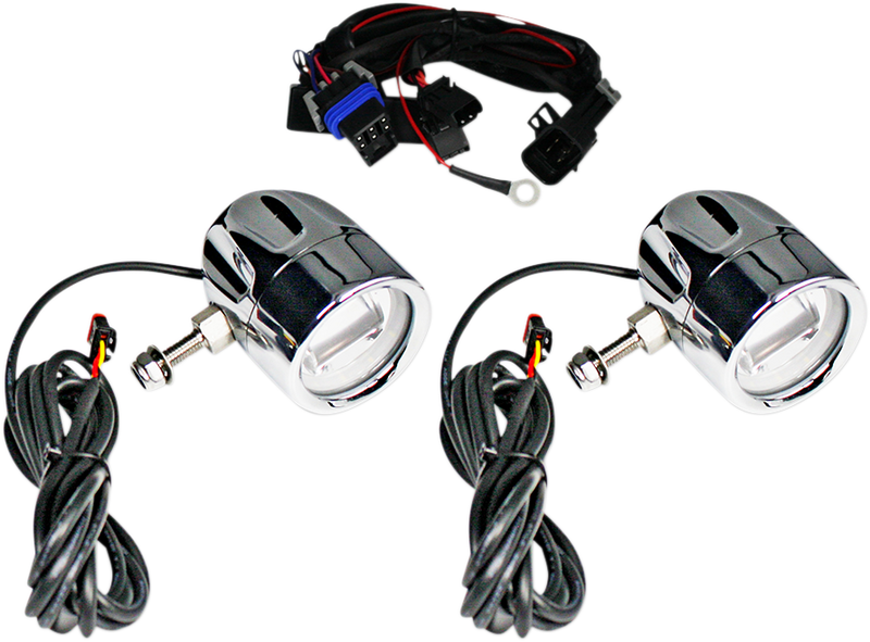 Fog Light - Chrome - Clear Lens - Universal