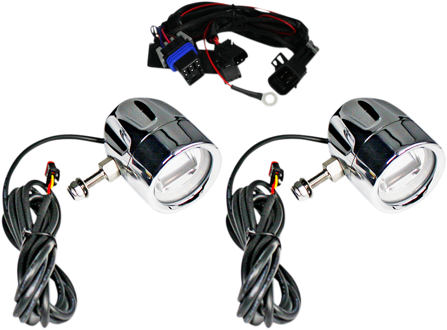 Fog Light - Chrome - Clear Lens - Universal