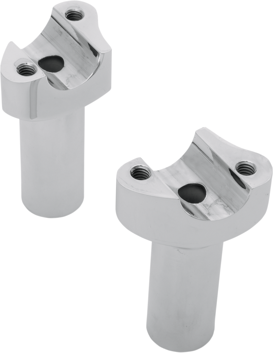 Forged Aluminum Handlebar Risers - Straight - 3-1/2