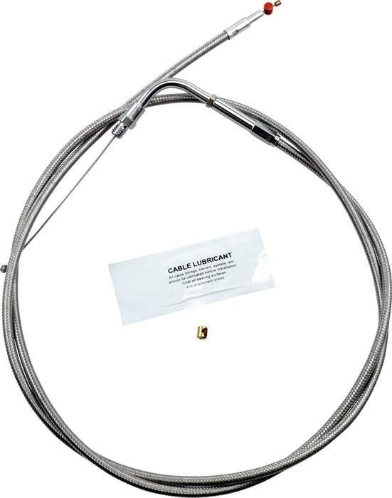 Stainless Steel Throttle Cable - +12" - '90-'95 Touring