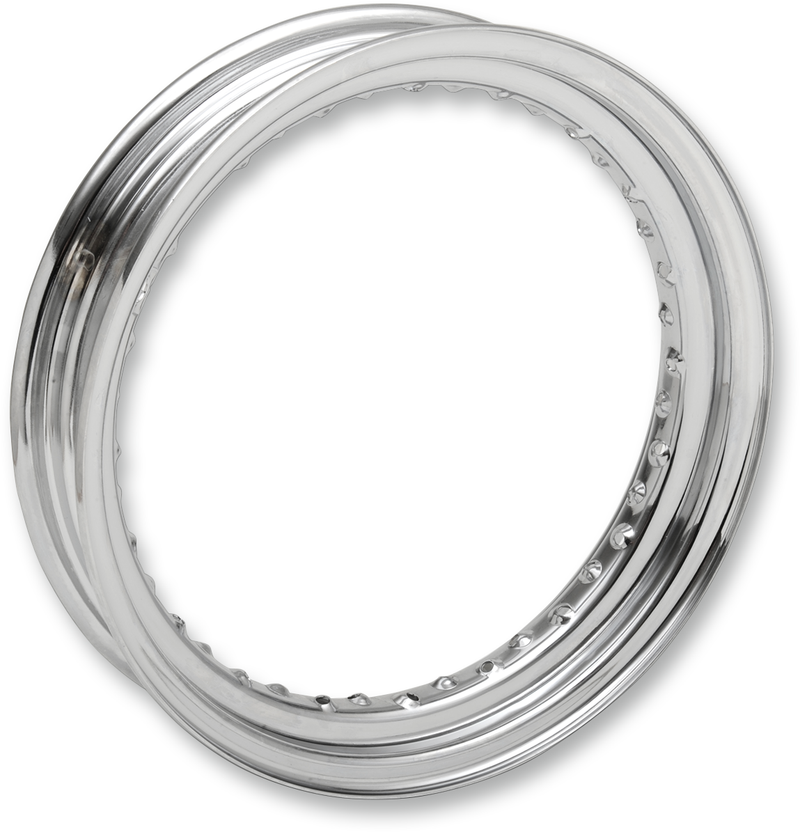 Rim - 40 Hole - Chrome - 16x3 - Side Rubber Valve