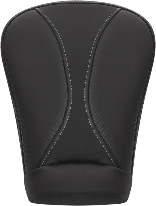 Dominator Pillion Pad - Extended Reach - Black w/ Gray Stitching - FL '08-'25