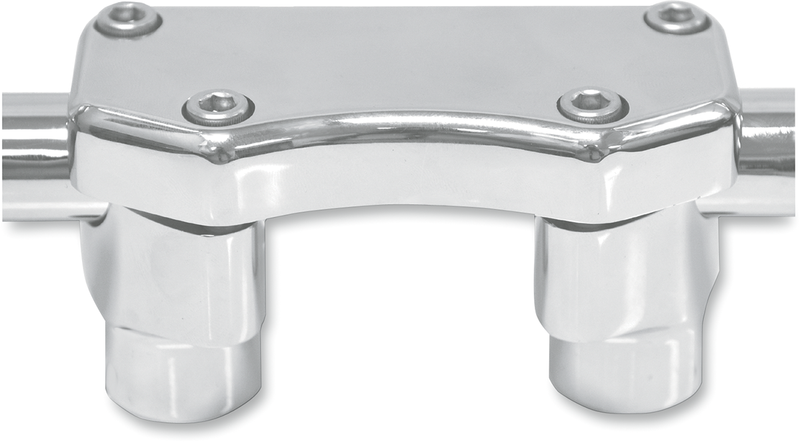 Handlebar Riser & Top Clamp Kit - 1-1/2" - Buffalo - Chrome