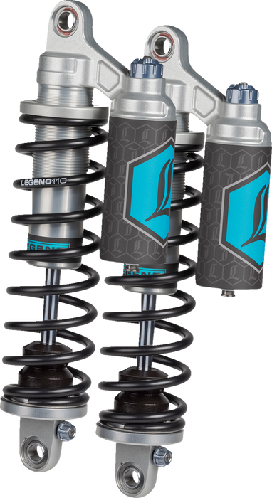 REVO ARC Piggyback Shocks - 14" - Standard - Clear - '04-'22 Sportster