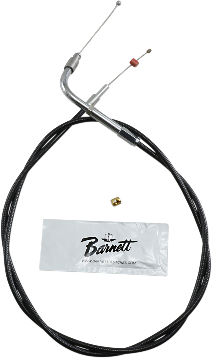 Black Vinyl Throttle Cable - +6" Size - 40" Length
