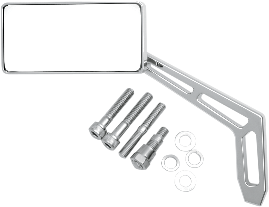 Mirror - Weekend Warrior - Side View - 2 Tone/Cut-Out - Rectangle - Black - Right