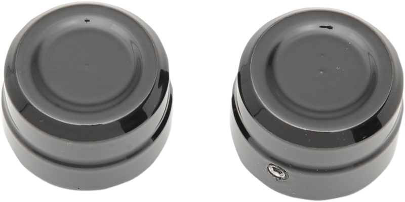 Axle Caps - Front - Black - Pair