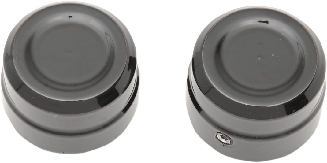 Axle Caps - Front - Black - Pair