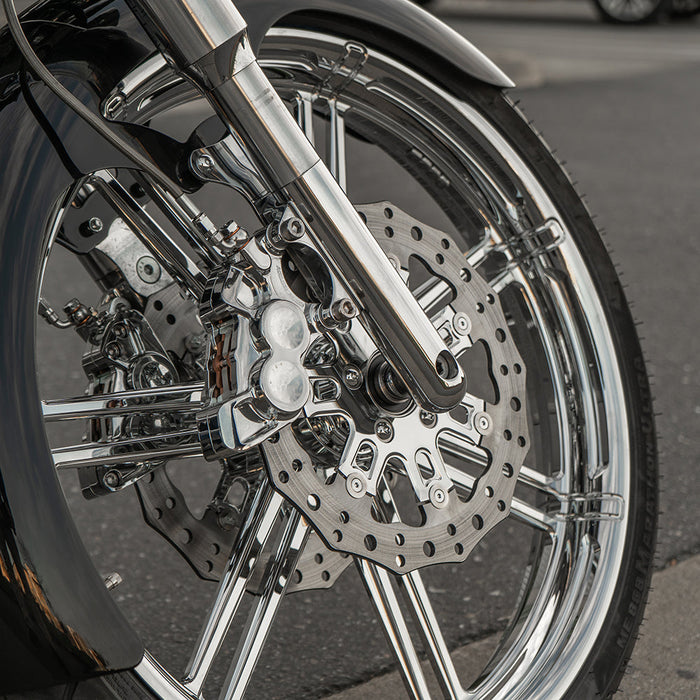 4-Piston Brake Calipers, 11.8" Chrome