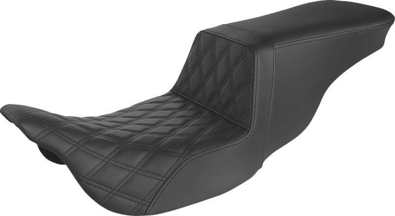 Tour Step-Up Seat - Front Lattice Stitch - Black - FL '08-'24