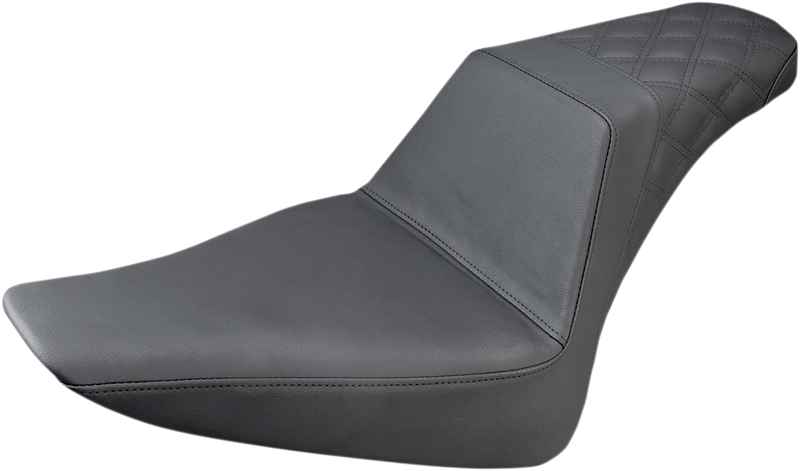 Step-Up Seat - Rear Lattice Stitch - Black - FLS