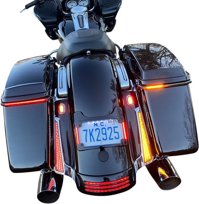 Panel Lights - Chrome - Smoke Lens
