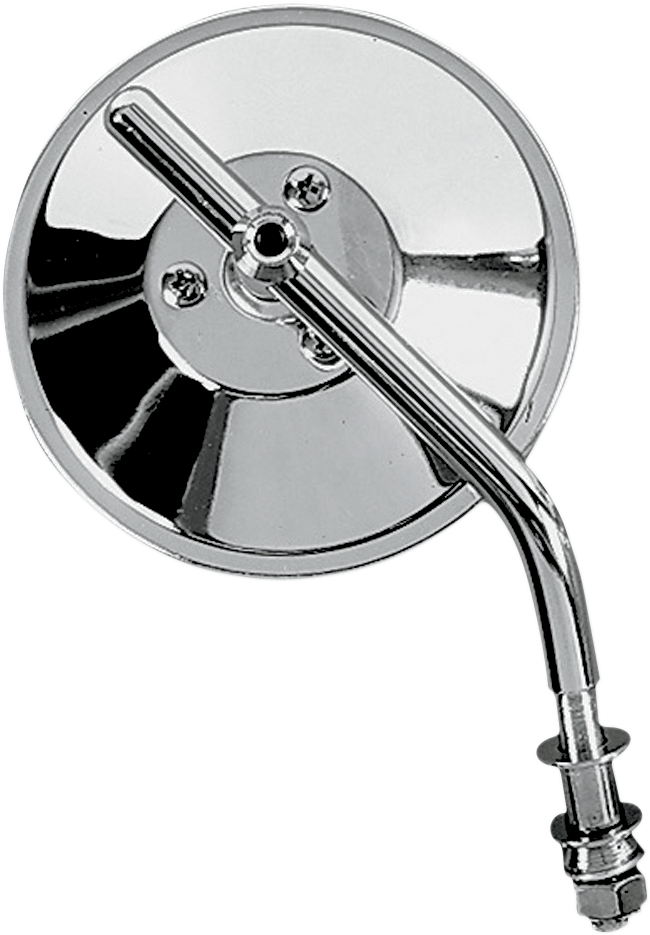 Mirror - Custom - Side View - Round - Chrome - Left/Right - 4" - Each
