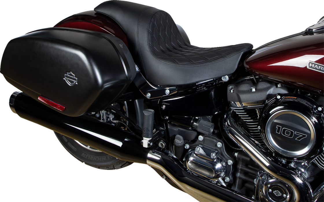 Predator Seat - Double Diamond w/ Black Sitching - Vinyl - FLSB/FXLR '18-'23