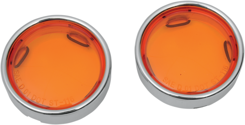 Lens w/Trim Ring - Amber