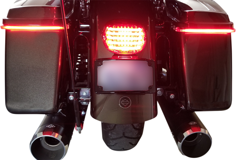 Taillight - with Bottom License Plate Illumination Window - Red