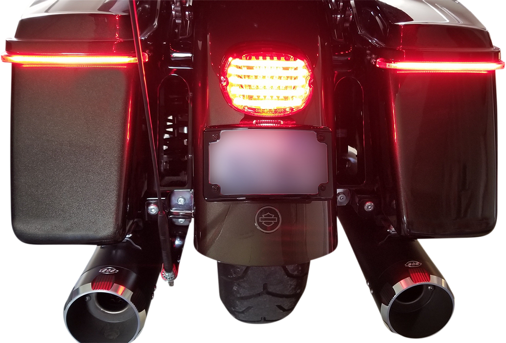 Taillight - with Bottom License Plate Illumination Window - Red