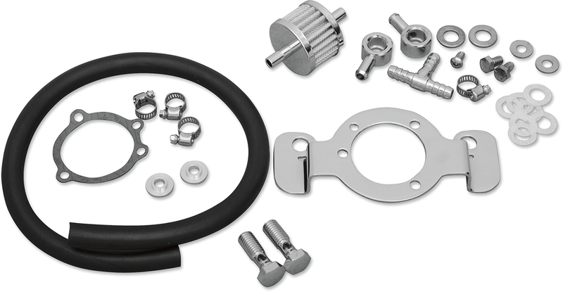 Crankcase Breather with Support Bracket Kit - Sportster