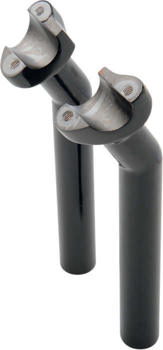 Forged Aluminum Handlebar Risers - Pullback - 8-1/2" - Black