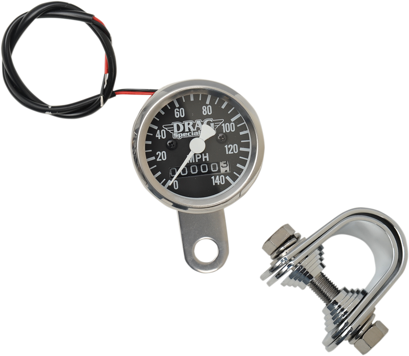 Mini Speedometer - Black - 2240:60 Ratio - 1-7/8"