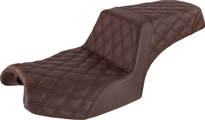 Step-Up Seat - Full Lattice Stitch - Brown - Challenger