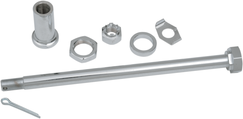 Axle Kit - Rear - Chrome - '67-'72 Electra Glide