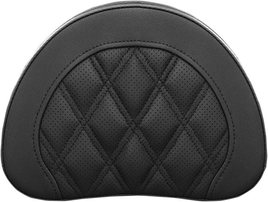 Sissy Bar Pad - Lattice Stitched - Black