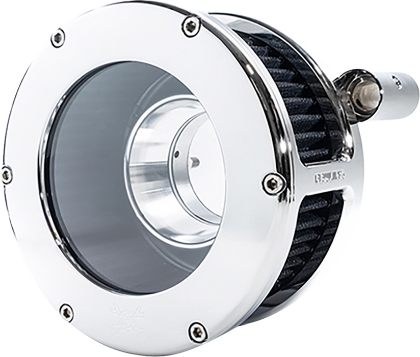 BA Air Cleaner Kit - Chrome/Clear with Black Filter - Twin Cam
