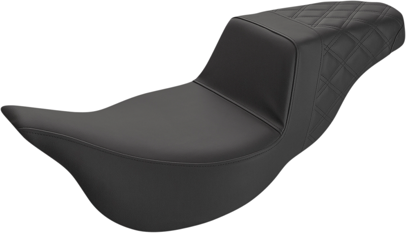 Step-Up Seat - Extended Reach - Rear Lattice Stitch - Black - FL '08-'24