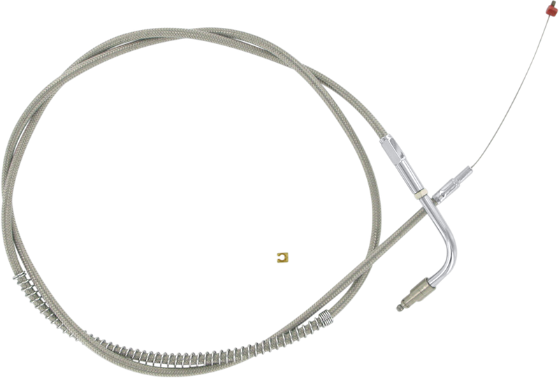 Stainless Steel Throttle Cable - +6" - '96-'01 Touring