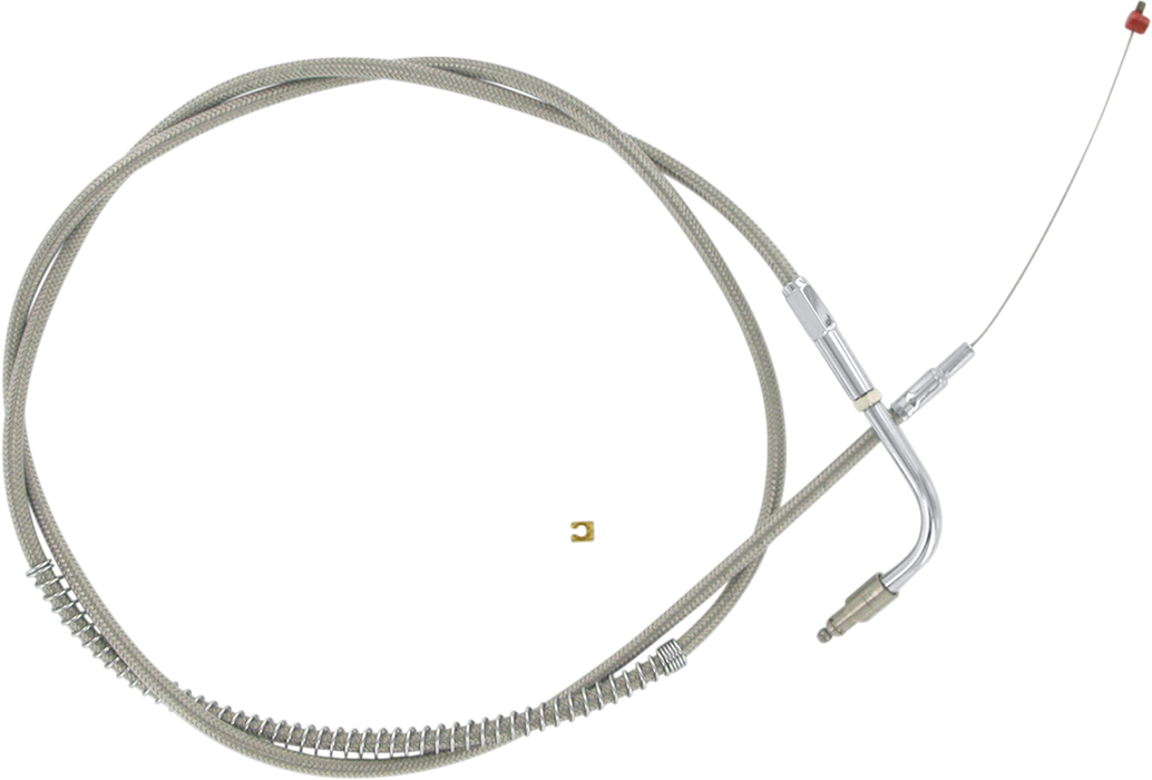 Stainless Steel Throttle Cable - +6" - '96-'01 Touring