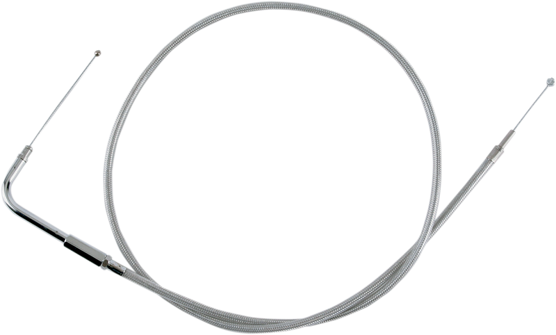 Stainless Braided Throttle Cable - 42-1/2"