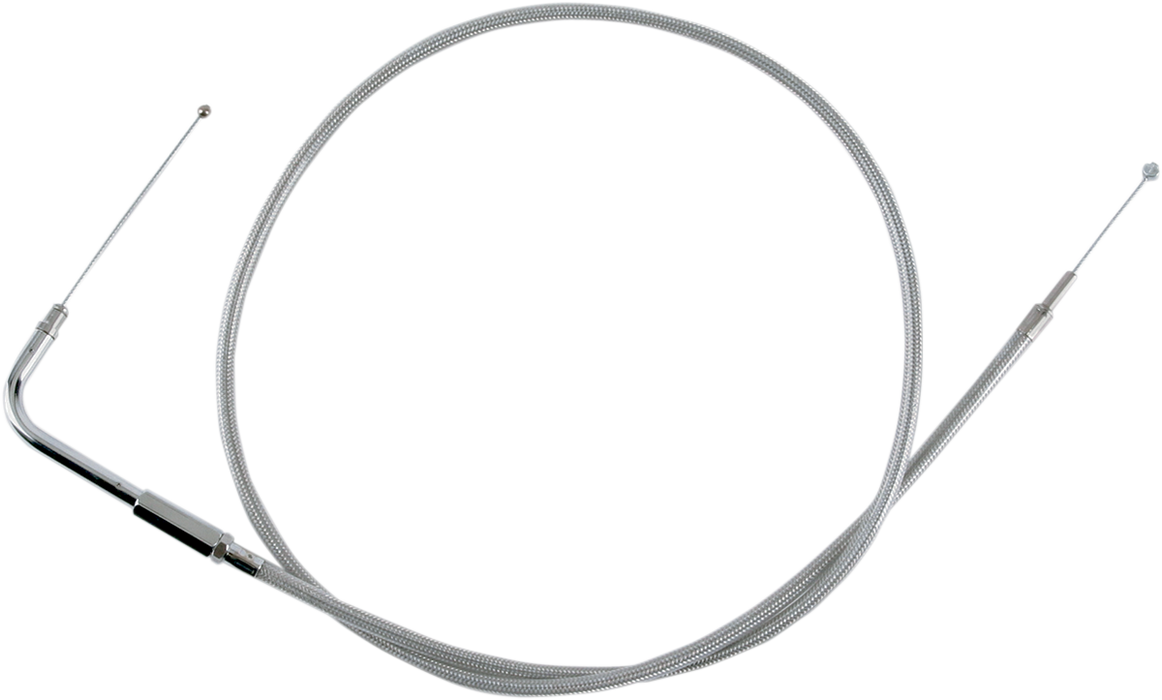 Stainless Braided Throttle Cable - 42-1/2"