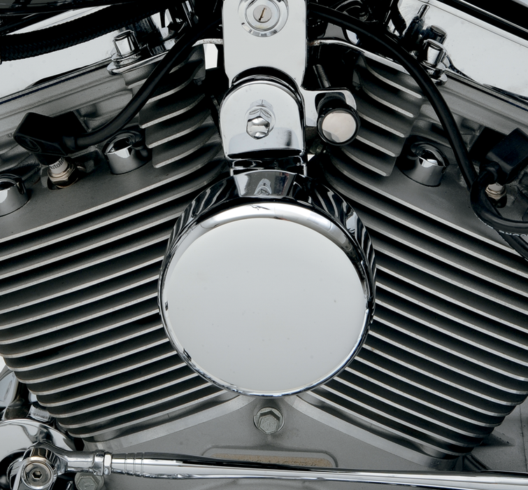 Round Horn Cover - Chrome