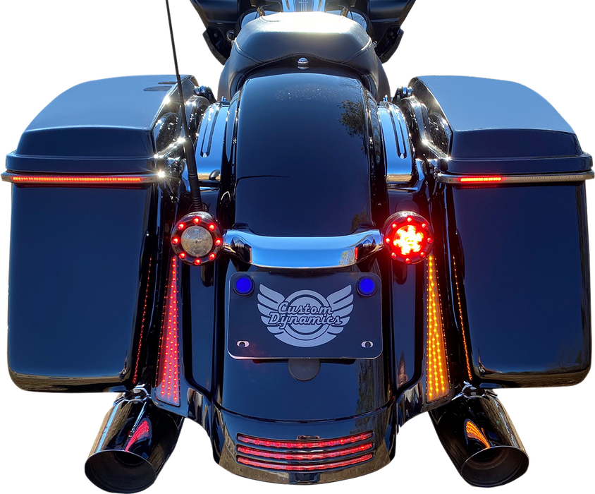 Panel Lights - Chrome - Smoke Lens